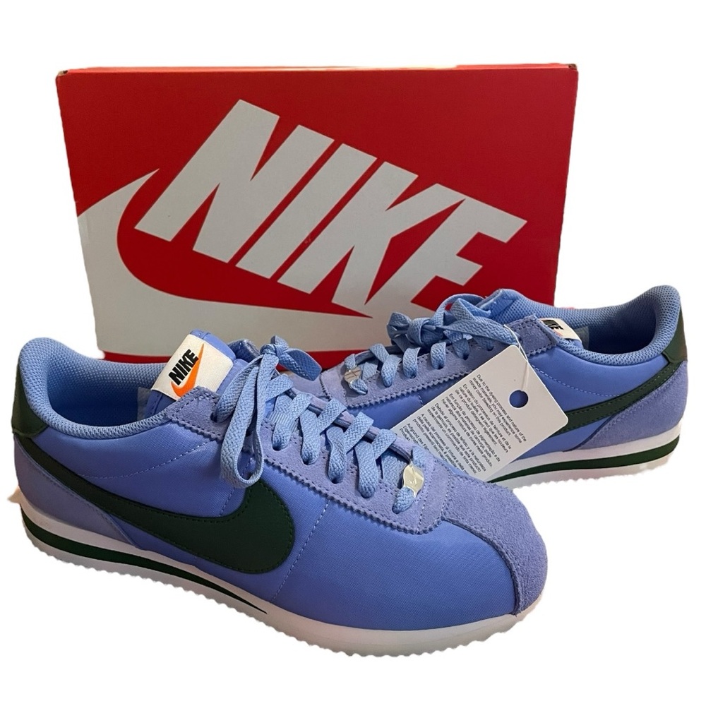 Nike Cortez Periwinkle and Green NIB Size 9